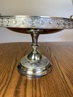 Antique Vintage Silver Plate Pedestal Compote Simpson Hall Miller   Co  1484