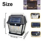 2pcs Led Solar Power Wall Light Outdoor Garden Dusk To Dawn Motion Sensor Lamp