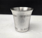 Vintage Colonial Williamsburg Stieff Pewter Shot Glass Jigger Model Cw49m 2 