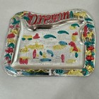 Vintage Oregon State Change Tray Tin Metal Souvenir Ashtray Trinket Dish