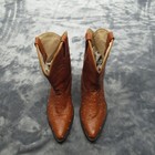 Pistolero Genuine Ostrich Boots Youth 2  Cowboy Exotic Western New Rare Vtg