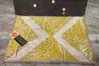 Vera Neumann Vintage Paints A Placemat Napkin Set For 8 Yellow Paisley Orig  Box