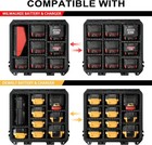 Waterproof Milwaukee M12 M18 Battery Storage Case 9 Adjustable Dividers