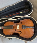 Vintage German Full Size Violin - Copy Of Stradivarius  1713 Cremona  With Case