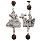 Rosary Stations Of The Cross Dark Brown Wood - Easter Rosary