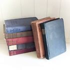 Lot Of 7 Antique  vintage Books Library Rustic Country Shabby Chic Shelf Decor 