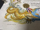 Vtg Domain Golden Dragon 1988 Uss Texas  cgn-39  Navy 180 Certificate Usn