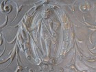 Cast Iron Fireback Panel Plaque Decorative 19 1 2  X 9 