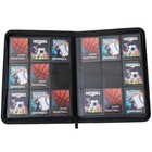 Premium Zip Card Binder  9 Pocket Trading Card Collectors Album  Side Loading