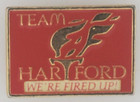 Vintage Mcdonalds Team Hartford Ct Were Fired Up Enamel Employee Hat Lapel Pin