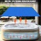 Hot Tub Spa Pool Solar Cover   4 5 X 4 5 Ft   Traps Heat   Cut-to-size