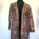 Sayuri Designer Indian Duster Jacket Mirror Work Boho Kimono Phulkari Lagenlook