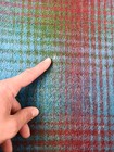 Textil Lanera Mexican 100  Wool Blanket Multi Colored Reverse 77 x63 