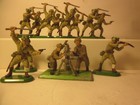 Britains Deetail Lot 11  Ww Ii Japanese Infantry Soldiers    Mortar W 2 Soldiers