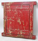 Antique Wooden Wall D  cor Small Window Original Old Hand Crafted New Painted