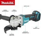 Makita Dtw300   Dga404 Combo  18v Impact Wrench   Angle Grinder Kit