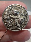 Vintage Sterling Silver 925 S  Kirk   Son Repouss   Floral Stick Pin