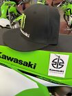 Kawasaki Racing Monster Energy Podium High Profile 6 Flat Bill Snap Back Hat Oem