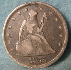 1875 Twenty Cent 20c Piece   Old Us Silver Coin  512