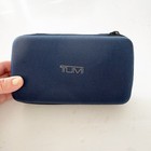 Tumi For Delta Toiletry Case Hard Shell Zip Around Rare Blue With Amenities New
