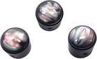4pcs Pearl Top Guitar Dome Knob Volume Tone Control Knobs With Allen Black 