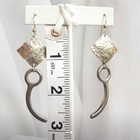 Skydiving Parachute Closing Pin Earrings 925 Sterling Silver Handmade Jewelry