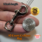 2  Swivel Snap Hook 3 8  Swivel Eye  Purse  Leashes Chrome Zinc 10 Count Bag