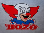 Vintage  bozo The Clown  Live Tv Show Circus 12  Metal Wgn Studio Gasoline Sign 
