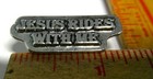 Jesus Pin Vintage Collectible Old Christian Biker Cma Religious Biker Pinback