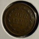 1863 Civil War Token Patriotic 45 332a Our  Navy