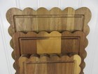 Pioneer Woman Scalloped Cutting Boards Kitchen Board 3pc Set  Acacia Wood New