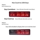 1000 Days Countdown-up Timer W remote Ideal Days Countdown Clock For Retireme   