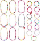 22 Pcs Toddler Costume Jewelry Gift Princess Necklace Bracelet Set Girls Play   