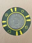  20 Caribe Hilton San Juan Puerto Rico Casino Chip   very Rare   Coin Inlay