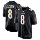 Nwt Men s  8 Lamar Jackson Purple Alternate Game Jersey - All Stitched