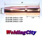 Weldingcity   5-pk Mig Welding Gun Nozzle 22-50-ss 1 2  For Tweco Lincoln 200-400