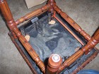 Solid Cherry Adjustable Late 1800 s Organ Stool   Piano Stool   pb-5 