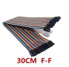 40pcs Dupont Jumper Wires 10 20 30cm M-m M-f F-f Arduino Diy Cable