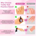 Yokilly Practice Hand For Acrylic Nails  Bendable Soft Nail Practice Hand