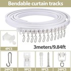 Flexible Bendable Ceiling Curtain Track 3m  9 84ft  Ceiling Track Ceiling Mount
