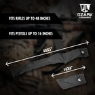 Gun Socks Combo - Rifle Sock   Pistol Included With Each Black 
