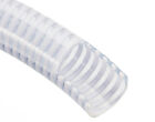 1  X 100  - Flexible Pvc Water Suction   Discharge Hose - Clear W white Helix