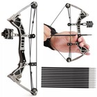 9 5  Mini Compound Bow Kit Arrows Target Shooting Archery Toy Gift Pocket Bow