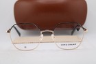 New Longchamp Lo2152 728 Black Gold Gunmetal Authentic Eyeglasses 51-19
