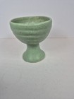 Vintage Green Mccoy Floraline Usa Pedestal Pottery Planter Vase Satin Finish 
