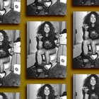 Ozzy Osbourne Bathroom Canvas Poster  Vintage Musician Wall Art  Black And White