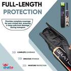 Bratla Cricket Bat Cover Bag Full Length All-in-one Padded Shoulder Strap Green 