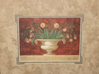 French Floral Urn Framed Print Picture Jacques Lamy Wall Art Matted 19  X 16 