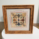 Authenticated Art  By Tracy Bryant Navajo Sand Painting Framed 7x7