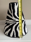 Zebra Print Soft Fabric Lamp Shade 11   x 10   x 4    Bohemian Style